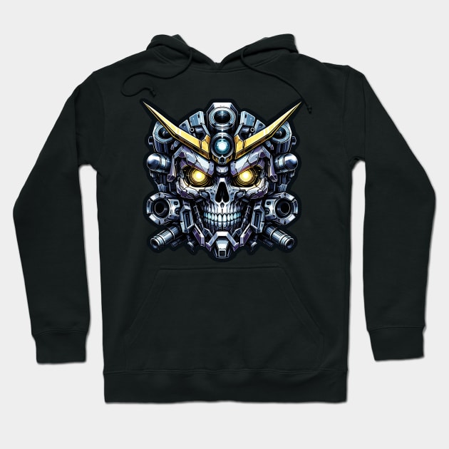 Biomech Skull S01 D56 Hoodie by Houerd